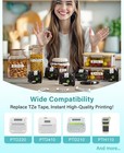 5pk 12mm Label Tape For Brother P-touch Cube H110 Tz-231 Tze-231 Black On White