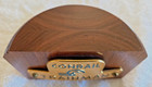 Vintage Conrail Trainman Hat Badge Mounted On Wood