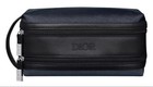 Dior Navy   Black Toiletry Bag Pouch Travel Case Dual Zipper Gift For Men