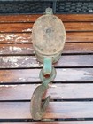 Antique Block   Tackle Pulley  Farmhouse  Rustic Decor  Primitive 
