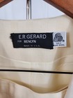 Er Gerard For Renlyn Vintage Cream 100  Pure Wool Skirt Suit Set Made In Usa