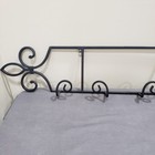 Wrought Iron Plate Rack Picture Frame Holder Wall Mount Scroll Rustic Farmhouse