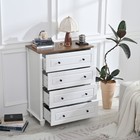 Bedroom Storage Dresser 4 Drawers With Cabinet Tall Wood Furniture Bedroom Chest