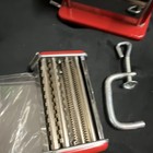Imperia Manual Pasta Maker Red Stainless Steel Fettuccine Spaghetti