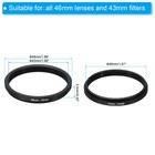 46-43mm Metal Step Down Ring Camera Lens Filter Adapter Ring Aluminum Filter