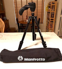 Manfrotto Mkcompactacn-bk Tripod Compact Action 61  Black With Bag Lightweight