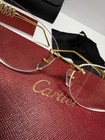Cartier Ct0545s Rimless Gold Metal Eyeglass Frames 56-19 140 W  Case Box