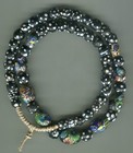 African Trade Beads Vintage Antique Venetian Glass Beads Millefiori Skunk Eye  1