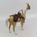 Vintage Louis Marx Johnny West Toy Horse Thunderbolt With Accessories 13 5 
