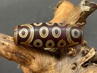 Unique Tibetan Old Agate Dzi  21 Eyes  Bead Amulet 40mm Z11