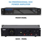 Technical Pro Professional 2u 2 Channel  1000 Watts Power Dj Amplifier