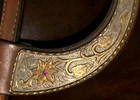 Circle Y Show Bridle Silver Gold Gems Plates Conchos Fancy Western Horse Rig