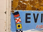 Vintage Evinrude Porcelain Sign Outboard Motor Boat Engine Service Sales Fishing