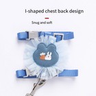 Cat Harness Rabbit Chest Strap Cat Traction Rope Pet Belt Cat Belt Adjustable     