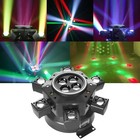 6 Arms Stage Light Led Moving Head Beam Light Bee Eye Laser Dj Disco Party Club