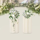Elegant White Cardboard Vase Set For Weddings And Events - Reusable Design