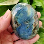 Natural Labradorite Quartz Crystal Polished Palm Healing Stone Rock Specimens Us