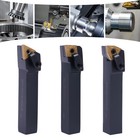 Carbide Indexable Turning Tool 5 8  33pc Lathe Tool Bit Set Thread Insert holder