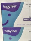 2 Pk   Babyfeel Plus Size Diaper Pail Refill Pack 4 In Pack  8 Total  Fits Dekor
