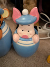 Disney s Winnie The Pooh Blue Peek-a-boo Canister Set Tigger Cookie Jar Eeyore