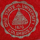 Vintage 1950   s Ohio State University Buckeyes Football Pennant  Wow 