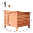 Wooden Rabbit Hutch 20   Pet Habitat Cages Bunny Small Animal House New