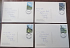 Gb Phq Cards 1979 -spring Flowers  Back - Fdi  Full Set Used Free Post Uk