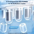 Countertop Ice Maker 5-level Portable Ice Machine Self-cleaning 9 Cubes 6 Mins