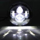 80w 7inch Led Projector Headlight   Passing Lights For Harley Touring Motorcycle