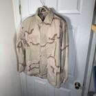 Us Army 3 Color Desert Camo Bdu Jacket Xl Long Military Coat Dcu