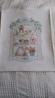 Finished Counted Cross Stitch Sampler Victorian Shabby Chic Piece