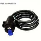Heavy Duty Motorcycle Chain Lock     80cm Metal Anti-theft With 2 Keys