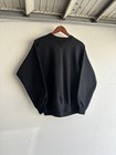 Vtg 50s 60s Faded Black Single V Cotton Sweatshirt Medium Usa Two Tone 