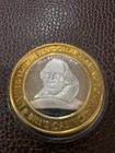  10 Silver Strike Bills Casino Lake Tahoe Bill Shakespeare Large Font 999 Silver