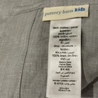 Pottery Barn Kids Dove Gray Linen Crib Skirt Dust Ruffle 16    Drop