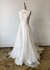 Minimalist Wedding Dresses Sleeveless Sweep Train A Line Elegant Bridal Gowns