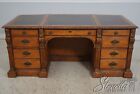 67250  Hekman Leather Top Executive Desk W  Bookcase Front