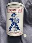 Vintage 1980 Cracker Jack 8  Tin Canister Replica Of Early 1900s