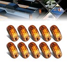 10x Oval Rv Trailer Led Side Marker Lights - Amber Clearance Indicators  2 5  