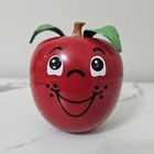Fisher Price Happy Apple Roly Poly Chime Children s Toy 1972 Vintage Short Stem