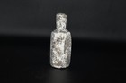 Rare Ancient Roman Glass Bottle Container With White Iridescent Patina