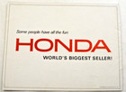 Scarce 1966 Honda Worlds Biggest Seller Factory 16 Page Color Sales Brochure