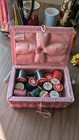 Excellent Vintage Pink Wicker Sewing Child Basket   16 New Threads Azar 6 X 9 