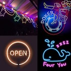 12v Flexible Led Strip Waterproof Sign Neon Lights Silicone Tube 1m 2m 3m 5m Usa