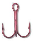 50 Gt 9650 9650tr Red Extra Strong Treble Fish Fishing Hooks Size 4