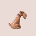 Rare Coopercraft Airedale Terrier Ceramic Figure Vintage Collectable