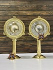 Set Of 2 Nautical Salvage Brass Ship Search Spot Light Industrial Maritime D  cor