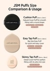 Jung Saem Mool Cushion Puff   Natural Cover 2 Count  pack Of 1   Black