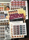 Huge Lot 57 Sheets Of Assorted Us Stamps Unused Face Value  414 10 See Pictures