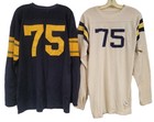 Lot Of 2 Vintage Champion Football Jerseys Vtg 50s Knitwear Game Worn Size Large